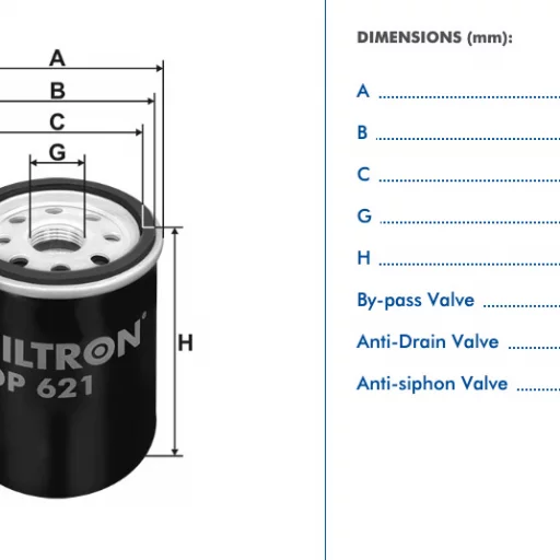 Filtron Oljefilter OP621