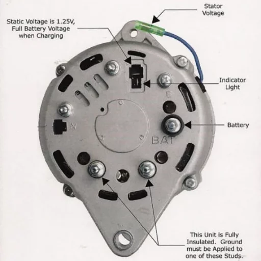 ALTERNATOR   80A 2P YANMAR