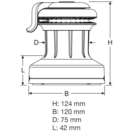 Ronstan 20ST Orbit Winch 1-Speed
