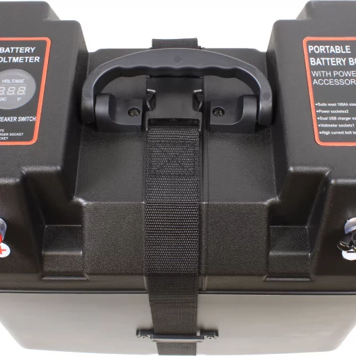 Batterikasse Powerbox med 12V og USB uttak