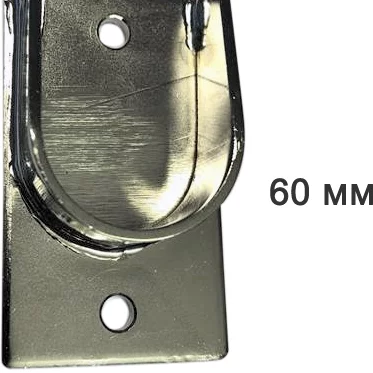 Ankerrulle m/støtte, inntil 20 kilo, syrefast