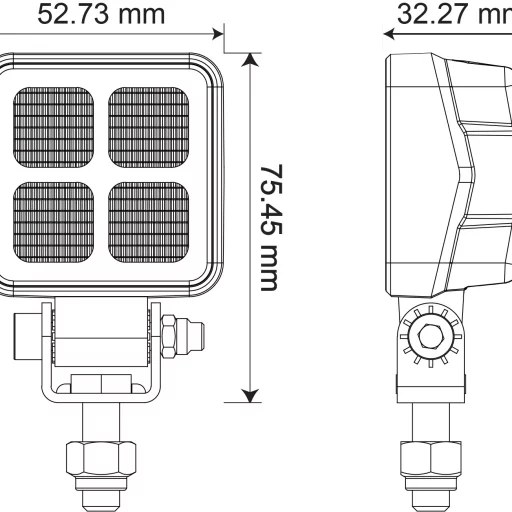 1852 Arbeidslys Flom LED minikube 12W