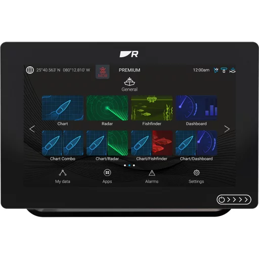 Raymarine Axiom+ 12 RV med ekkolodd, inkl. kart