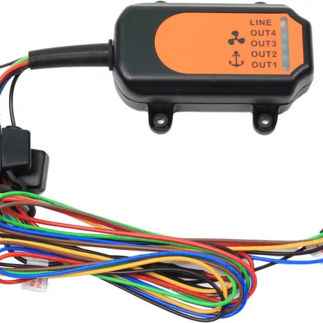 Fjernkontroll til ankervinsj og baugpropell