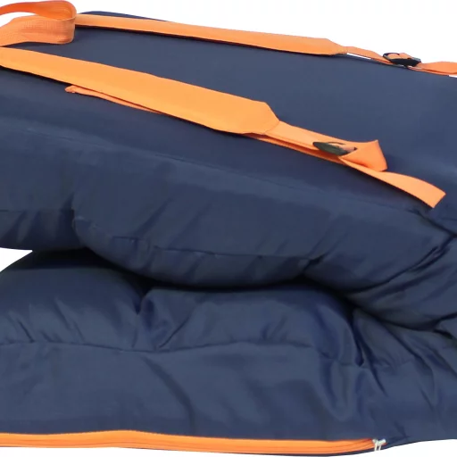 1852 Sittepute Comfy Big mørkeblå/oransje