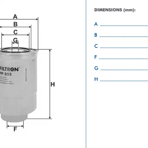 Filtron Drivstoffilter PP855