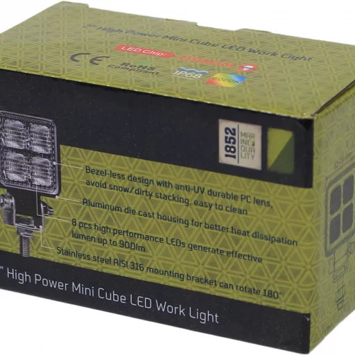 1852 Arbeidslys Flom LED minikube 12W