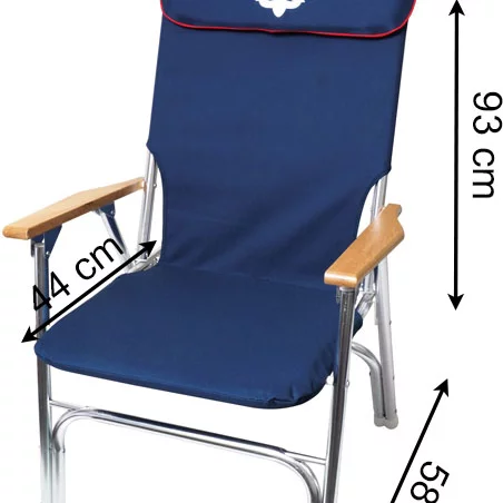 Dekkstol Royal, marineblå