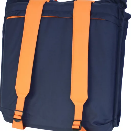 1852 Sittepute Comfy Carry mørkekblå/oransje