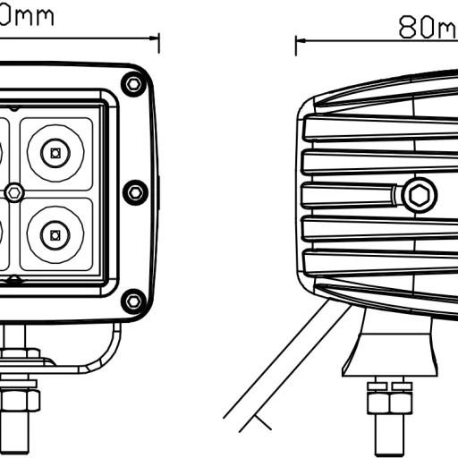 1852 Arbeidslys Flom LED 12W
