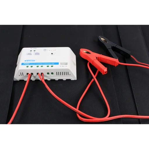 1852 Sammenleggbart solcellepanel m/regulator 100 W