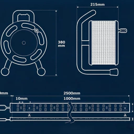 Arbeidslys LED-strip på trommel - 25 m