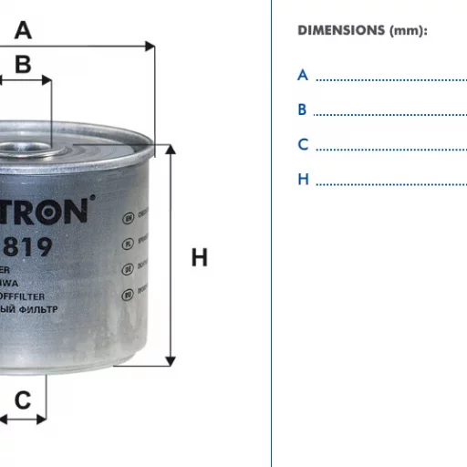 Filtron Drivstoffilter PM819