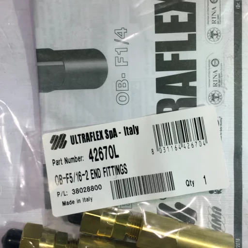 Ultraflex Slangetilkopling outb. m/mutter 3/8" gjenger