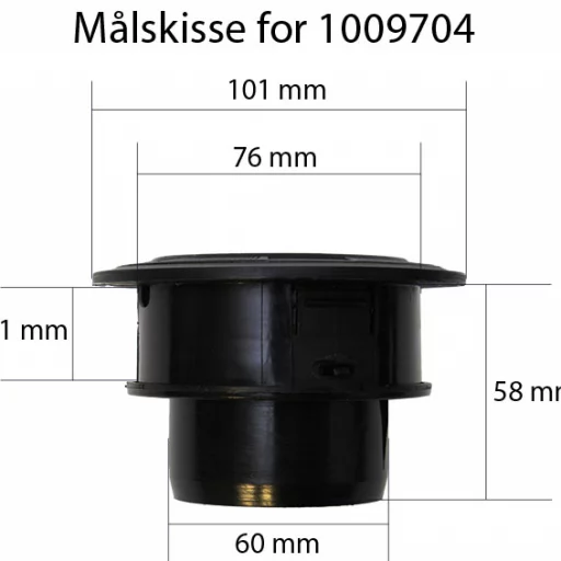 Varmluftdyse 60 mm