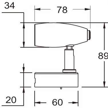 1852 Rana LED-lampe m/bryter og USB