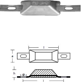 Skroganode 0,5 kg, aluminium