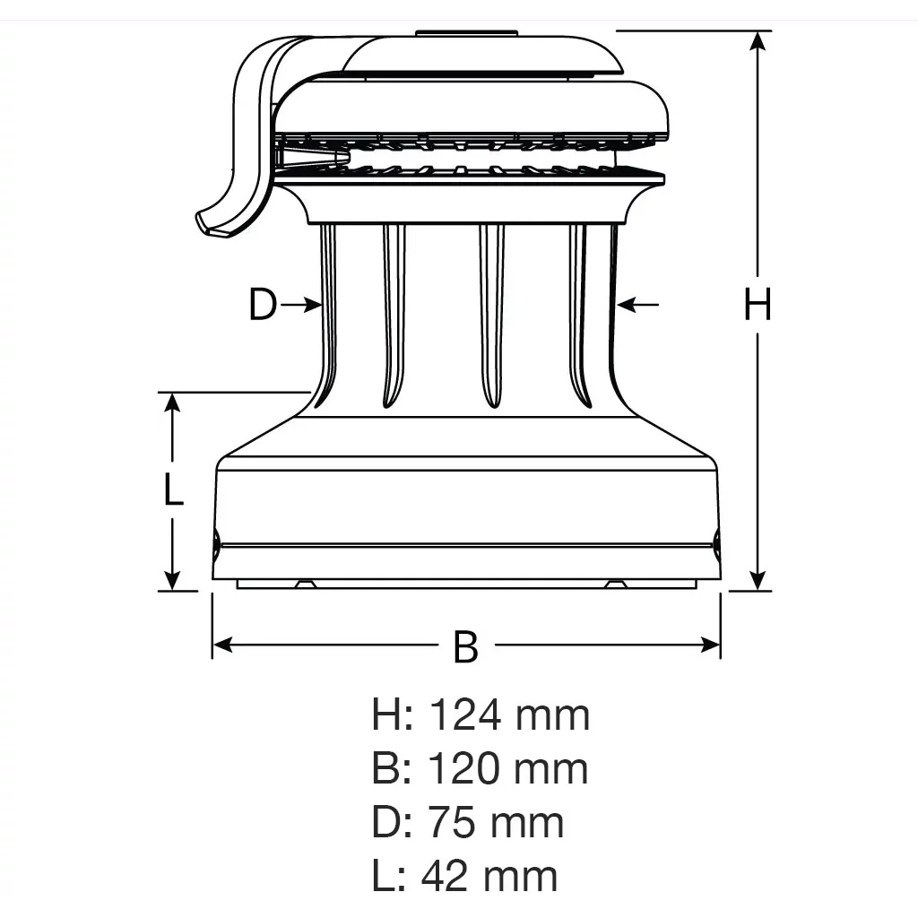 Ronstan 20ST Orbit Winch 1-Speed