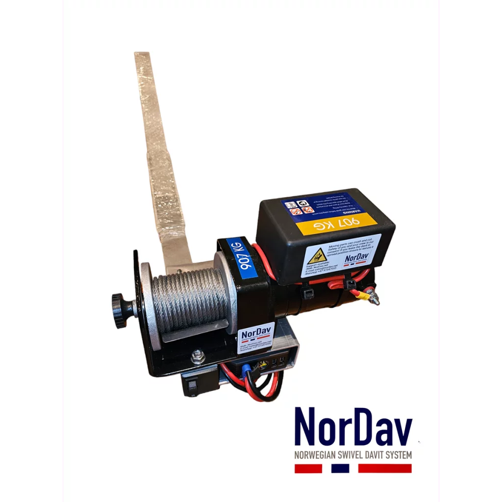 907 Vinsj 12V inkludert batteri
