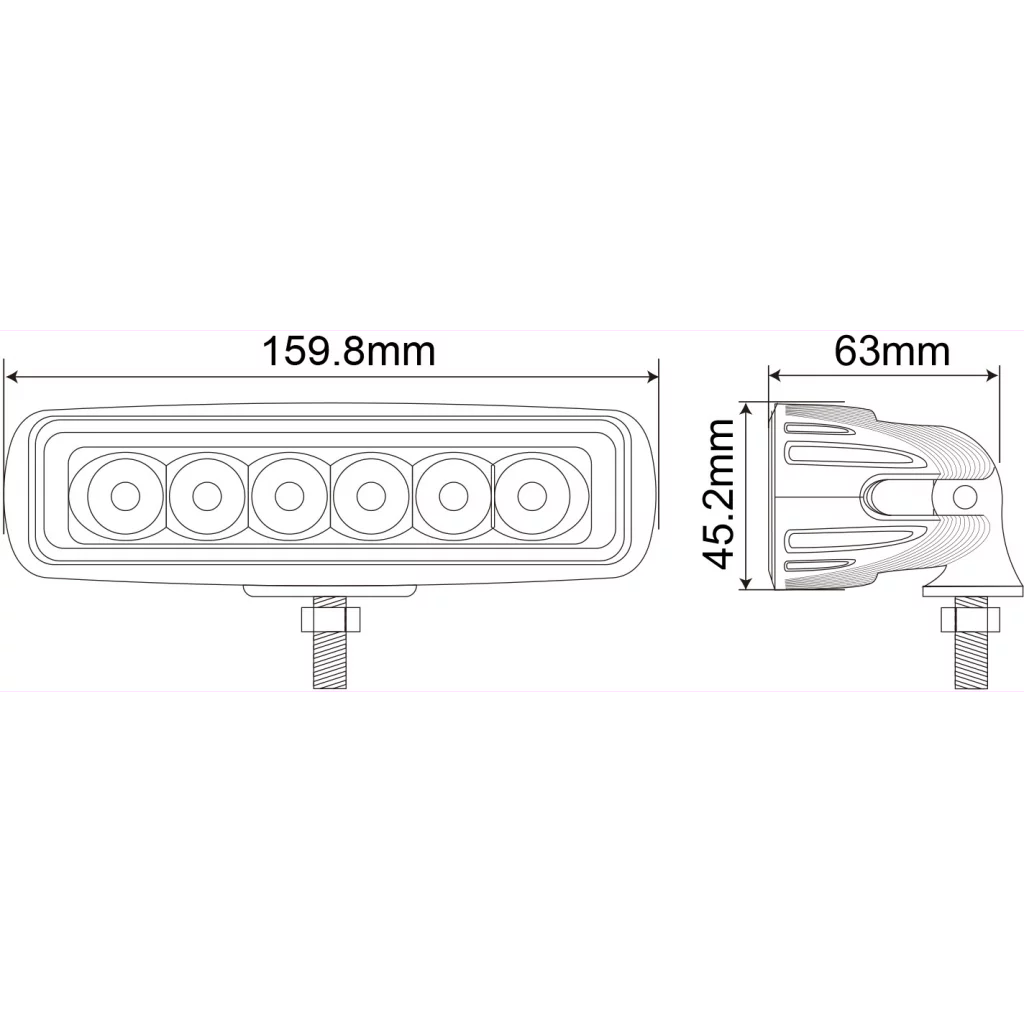 1852 Arbeidslys Flom LED 9W