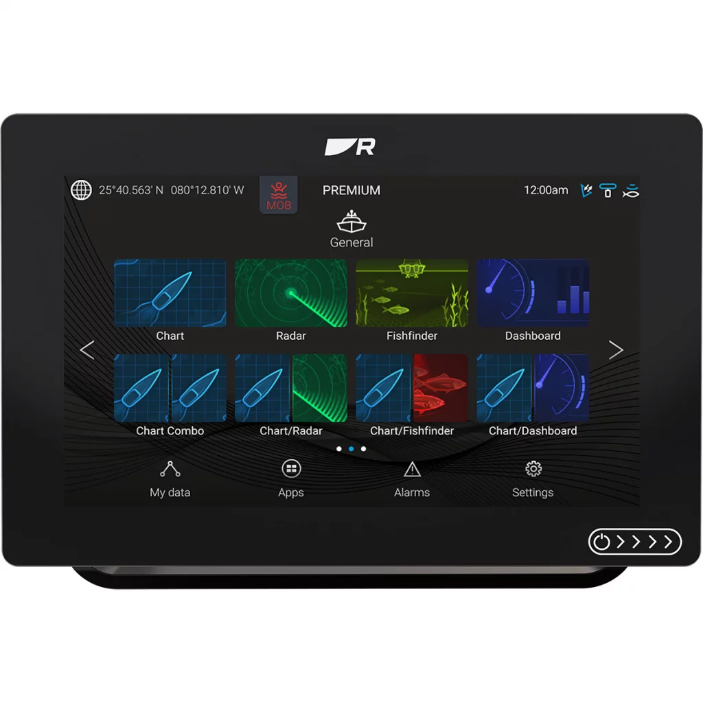 Raymarine Axiom+ 12 RV med ekkolodd, inkl. kart