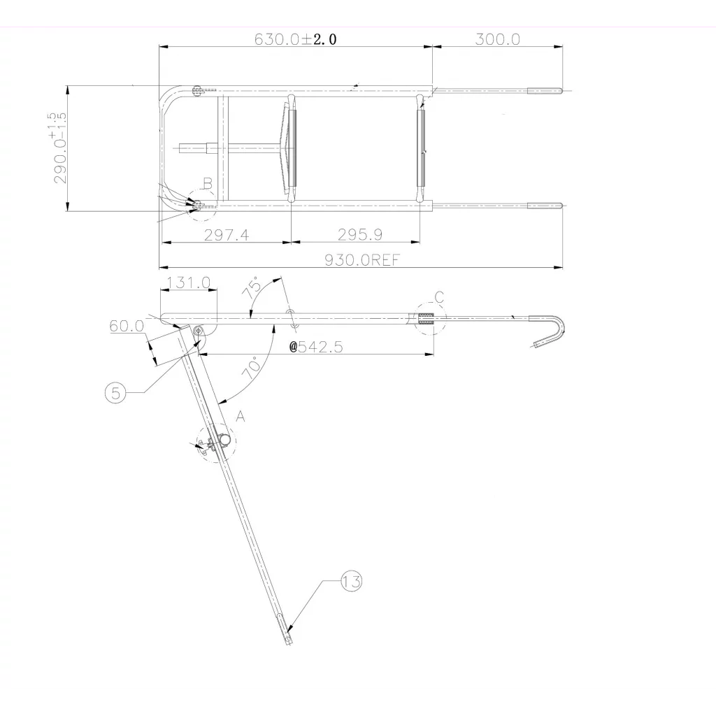 Baugstige, kraftig, motor- seilbåt, allround 3 trinn