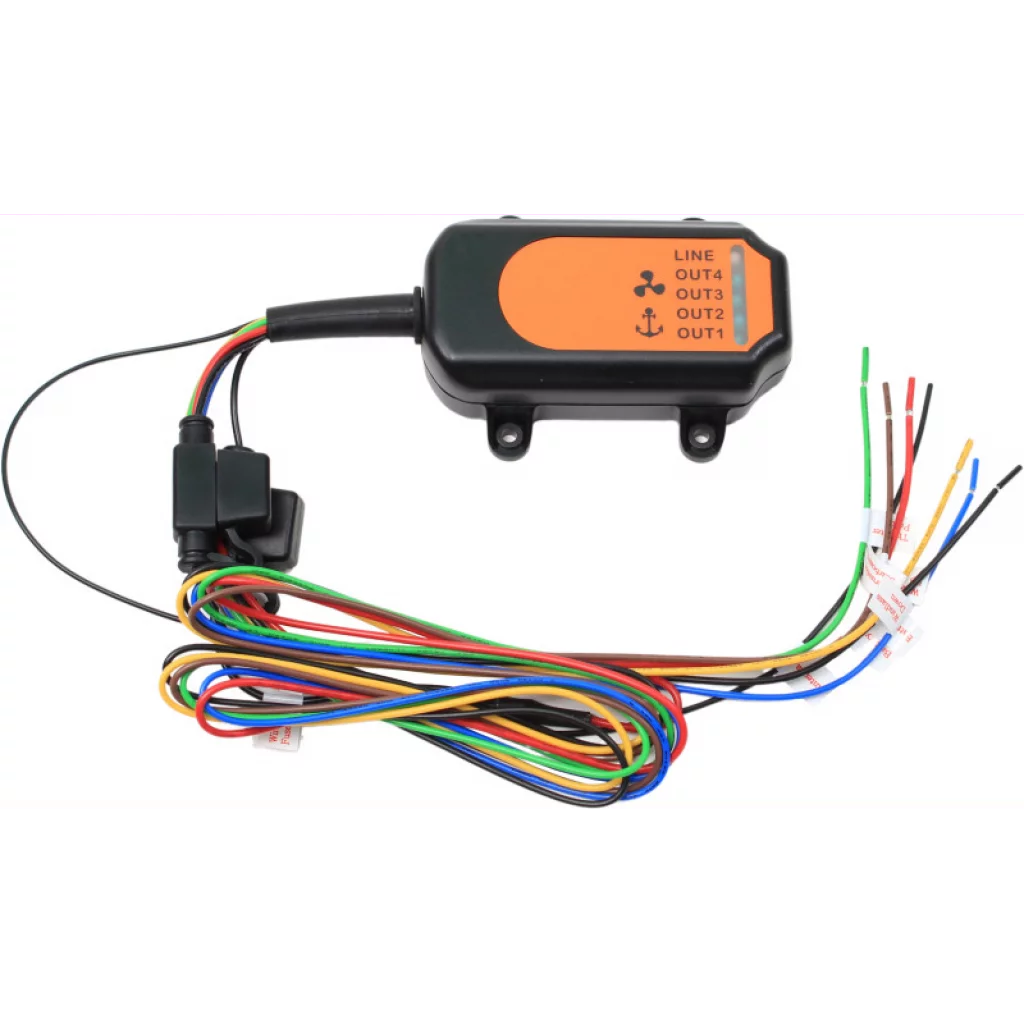 Fjernkontroll til ankervinsj og baugpropell