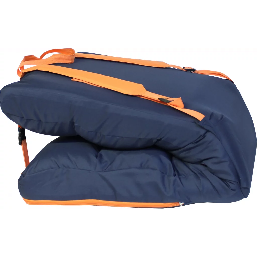 1852 Sittepute Comfy Big mørkeblå/oransje