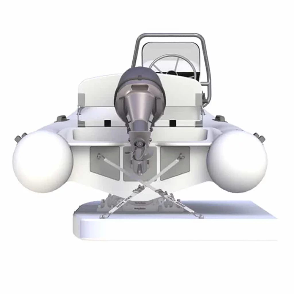 Hurley Dinghy Chocks daviter med glideskinner