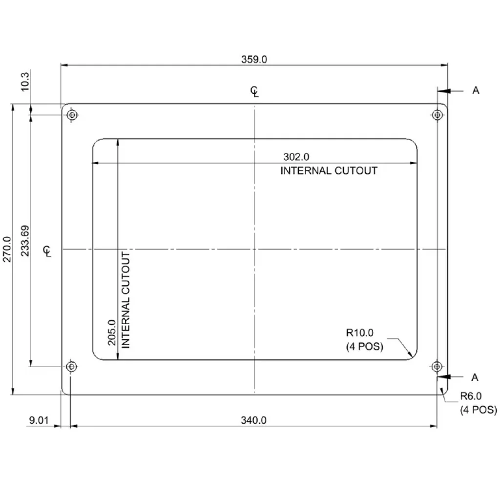 Raymarine adapterplate fra C120 og E120 til Axiom 12