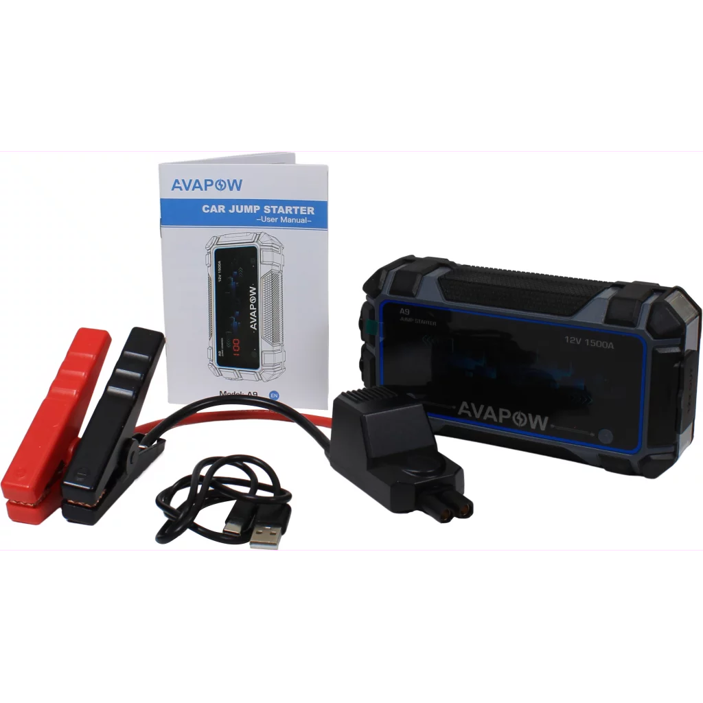 Avapow Jumpstarter A9 12V 1500 A 8000 mAh
