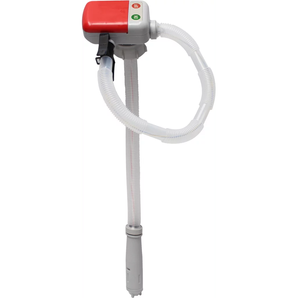 Pumpe batteridrevet m/autostopp til kanner