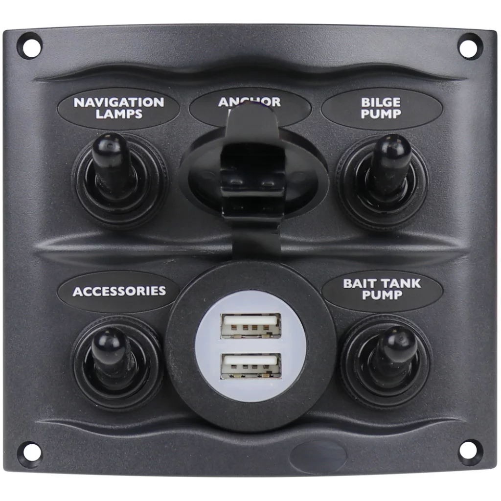 BEP Bryterpanel 5 brytere + USB