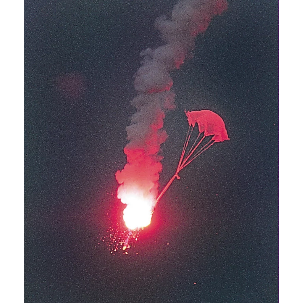 Nødrakett m/fallskjerm