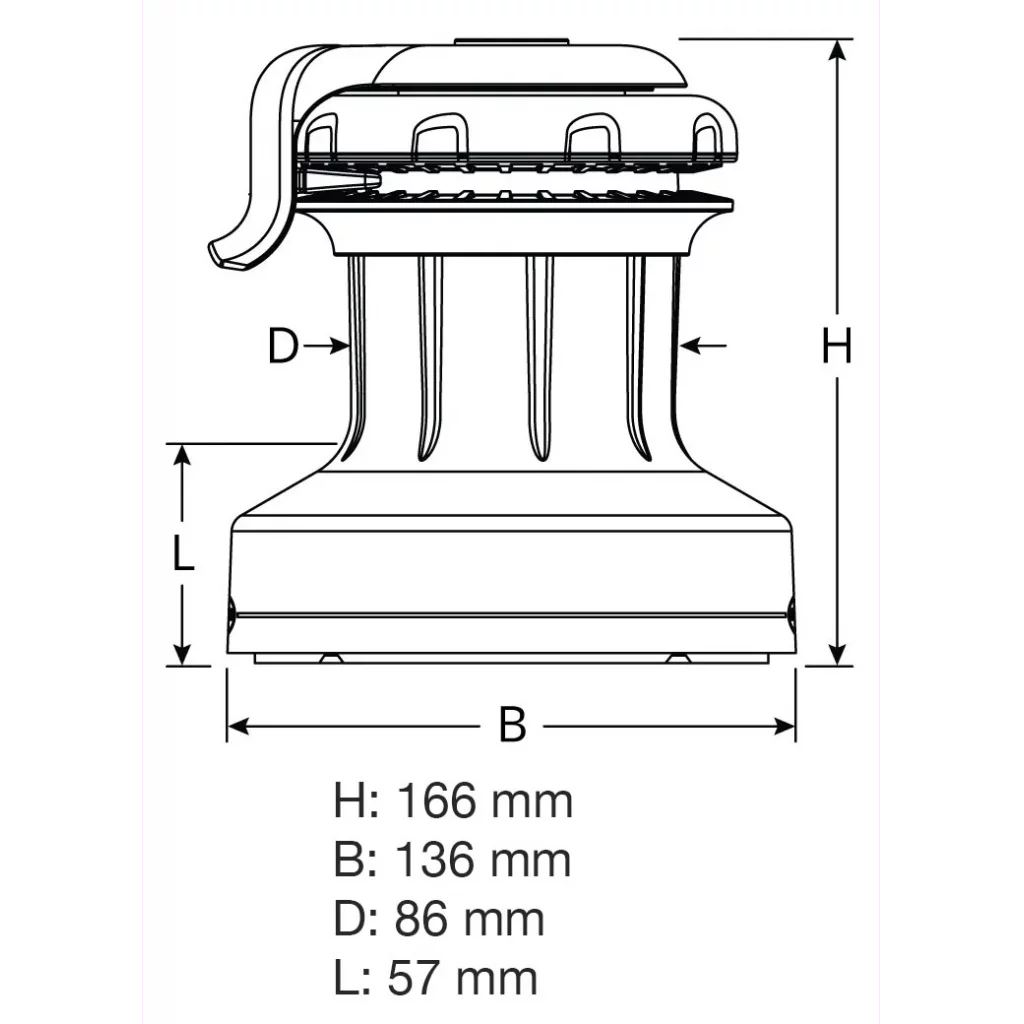 Ronstan 30QT Orbit Winch m/QuickTrim