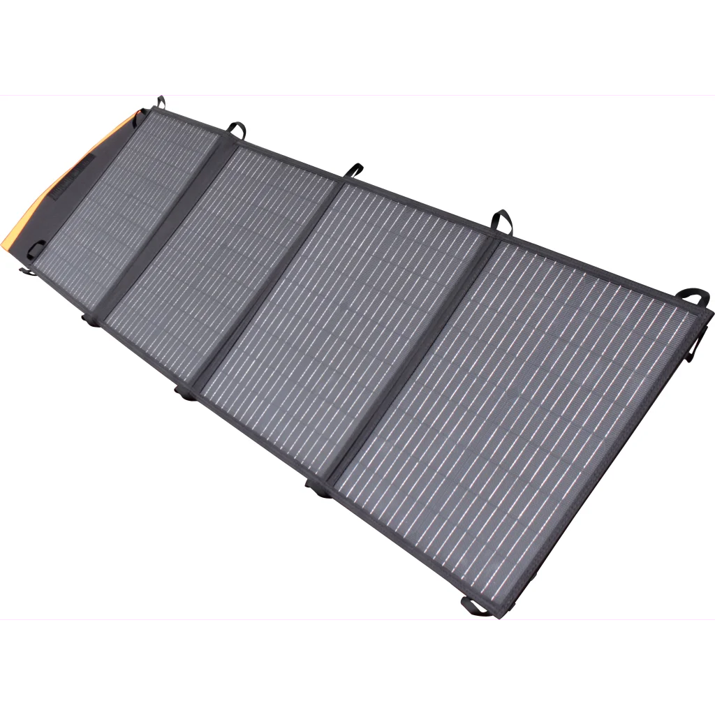 1852 Sammenleggbart solcellepanel m/regulator 100 W
