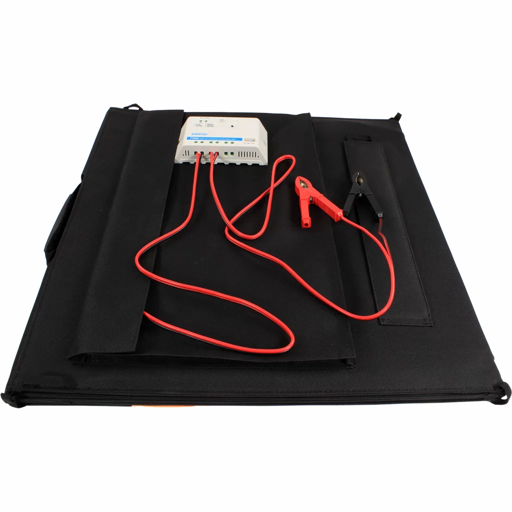 1852 Sammenleggbart solcellepanel m/regulator 200 W