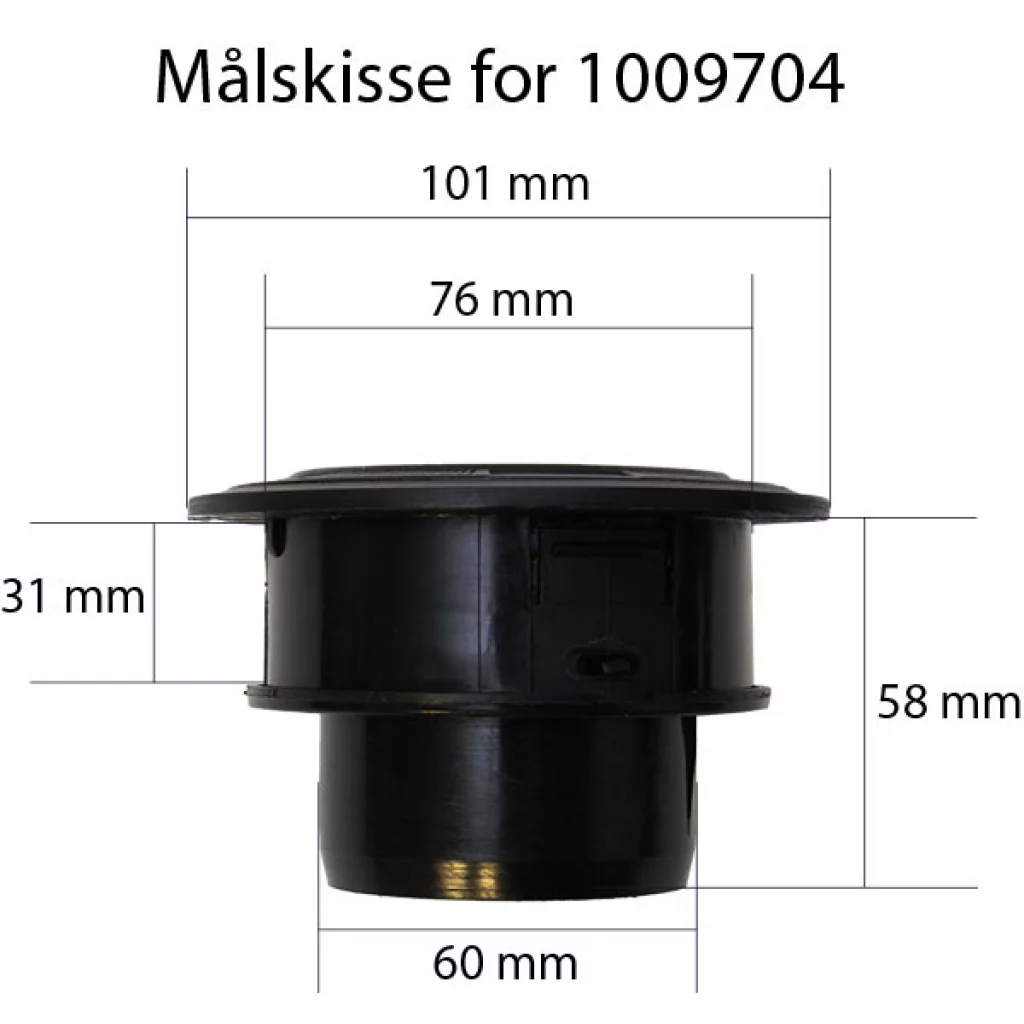 Varmluftdyse 60 mm