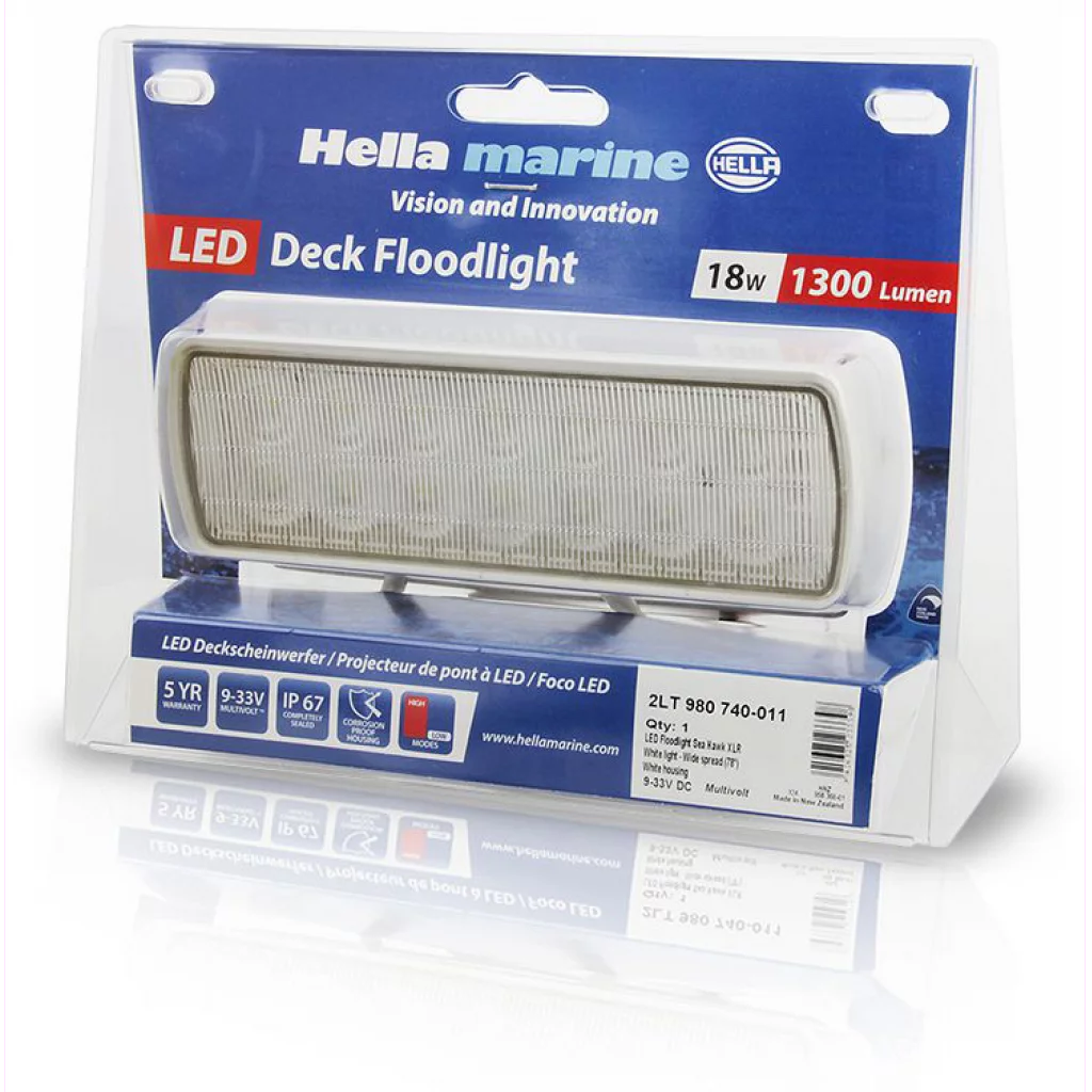 Hella Sea Hawk-XLR LED dekkslys hvit