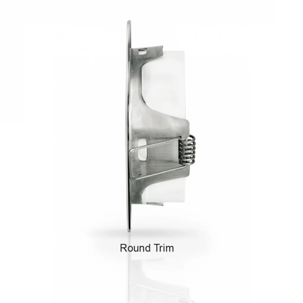 Hella EuroLED 95 Gen 2, Børstet, varmhvitt lys, Rund, Spring