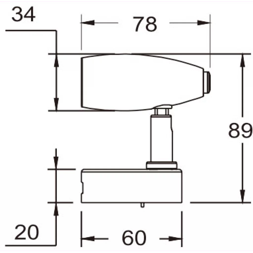 1852 Rana LED-lampe m/bryter og USB