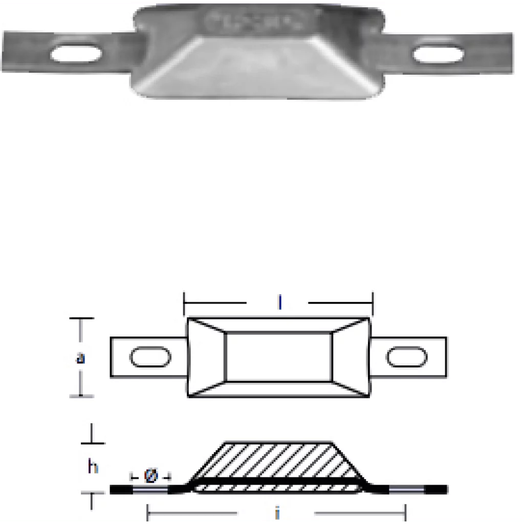 Skroganode 0,5 kg, aluminium