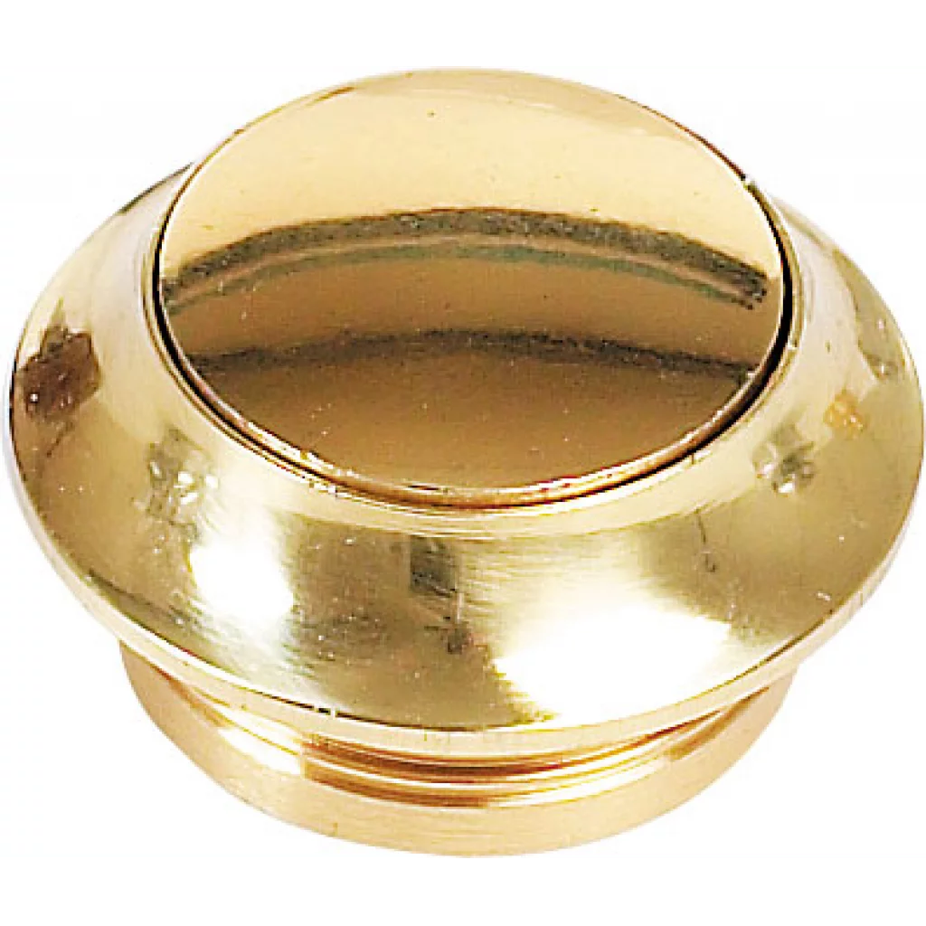 Skaplås trykknapp 13 mm messing