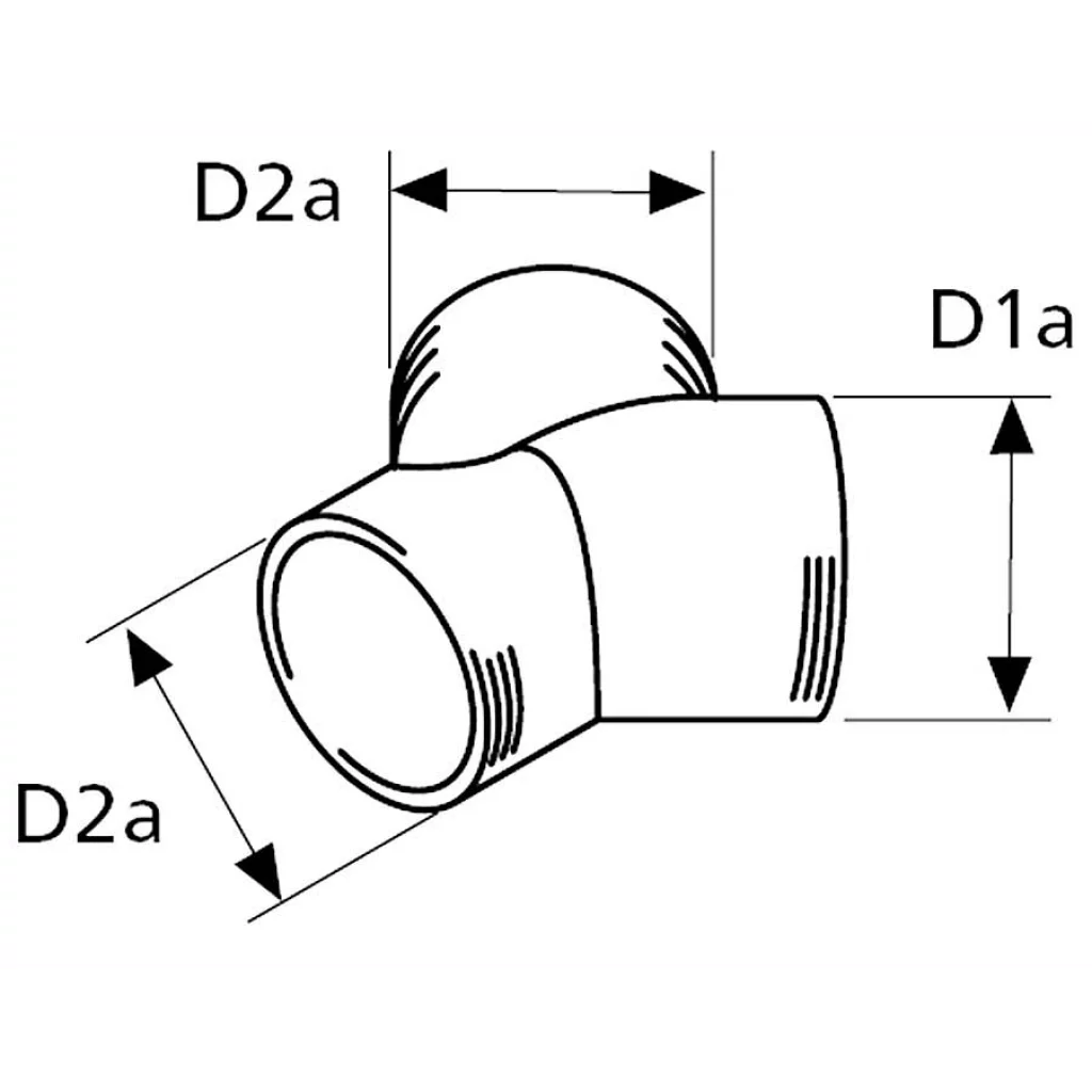 Webasto Y-stykke Ø90/80/80