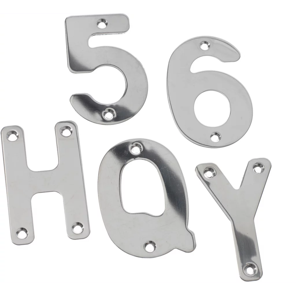 Roca Bokstav Ø rustfri 75 mm