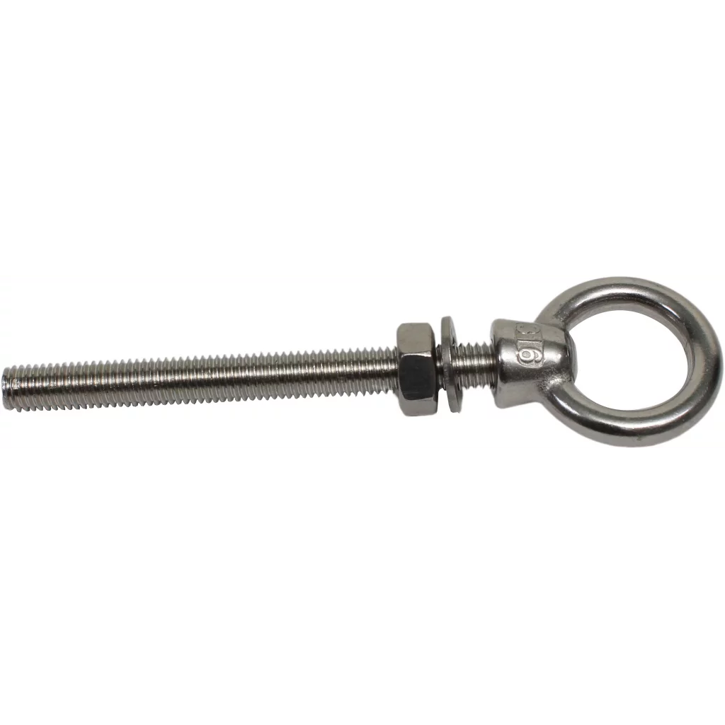 Øyebolt m/flens, 6 x 60 mm, rustfri