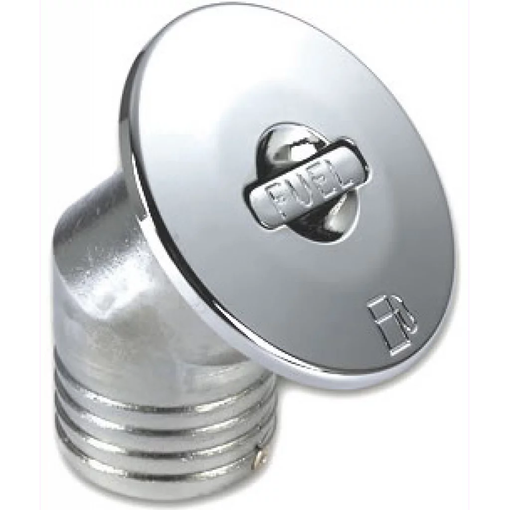 Dekksforskruvning forkrommet 45 grader, 1 1/2" Fuel