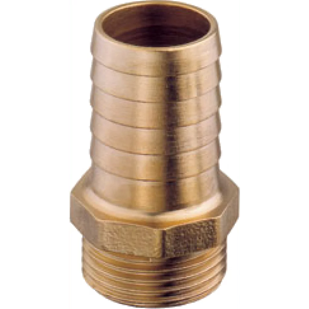 Slangekopling han messing 1/2" x 19 mm