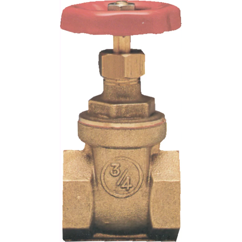 Sluseventil messing kraftig 3/4"