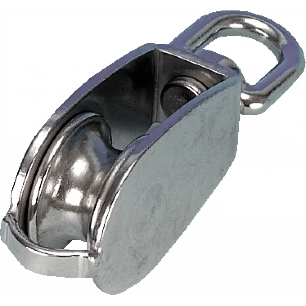 Blokk, enkel, 25mm, rustfritt